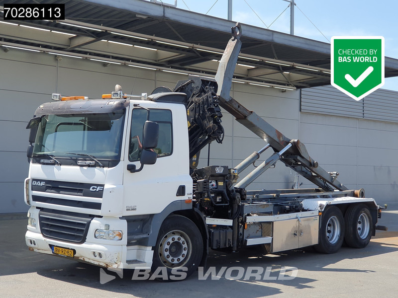 DAF CF85.360 CF 6X2 NL-Truck Hiab 211 EP-4 HIDUO Crane + Hooklift Liftachse Euro 5 - Φορτηγό φόρτωσης γάντζου, Φορτηγό με γερανό: φωτογραφία 1 DAF CF85.360 CF 6X2 NL-Truck Hiab 211 EP-4 HIDUO Crane + Hooklift Liftachse Euro 5 - Φορτηγό φόρτωσης γάντζου, Φορτηγό με γερανό: φωτογραφία 1
