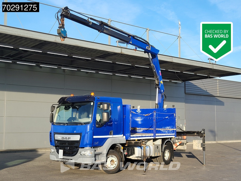 DAF LF 260 LF 4X2 HIAB 111 B-2 HIDUO Crane Automatic ACC Euro 6 - Φορτηγό με ανοιχτή καρότσα, Φορτηγό με γερανό: φωτογραφία 1 DAF LF 260 LF 4X2 HIAB 111 B-2 HIDUO Crane Automatic ACC Euro 6 - Φορτηγό με ανοιχτή καρότσα, Φορτηγό με γερανό: φωτογραφία 1