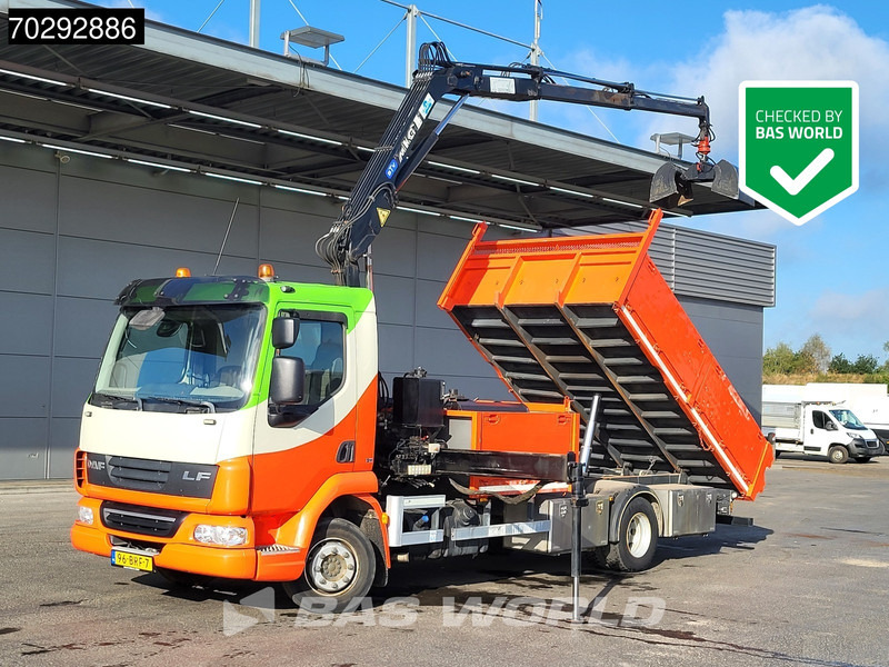 DAF LF45.210 LF 4X2 MKG HLK 66 Crane Kran 5m3 tipper Manual Euro 5 - Φορτηγό ανατρεπόμενο, Φορτηγό με γερανό: φωτογραφία 1 DAF LF45.210 LF 4X2 MKG HLK 66 Crane Kran 5m3 tipper Manual Euro 5 - Φορτηγό ανατρεπόμενο, Φορτηγό με γερανό: φωτογραφία 1