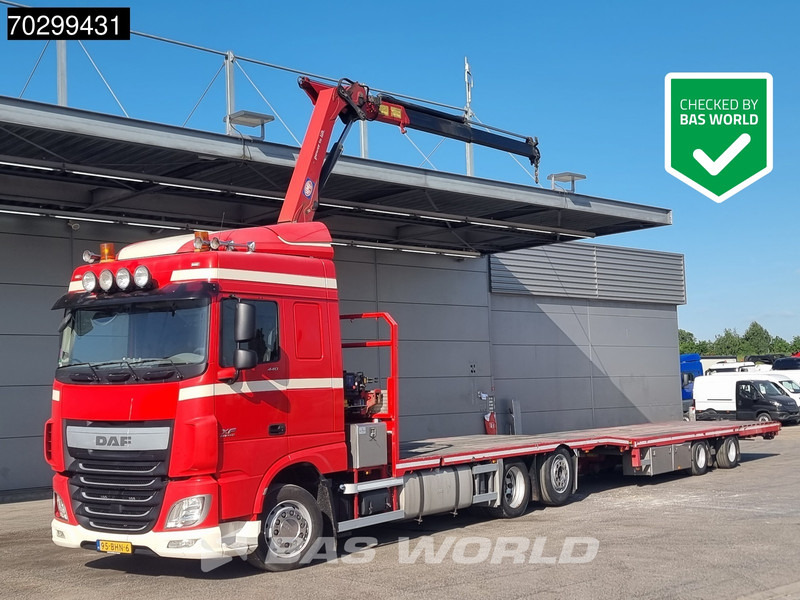 DAF XF 440 6X2 NL-combi Transporter HMF 900-K2 Kran Winch Lift-Lenkachse Euro 6 - Φορτηγό, Φορτηγό με γερανό: φωτογραφία 1 DAF XF 440 6X2 NL-combi Transporter HMF 900-K2 Kran Winch Lift-Lenkachse Euro 6 - Φορτηγό, Φορτηγό με γερανό: φωτογραφία 1