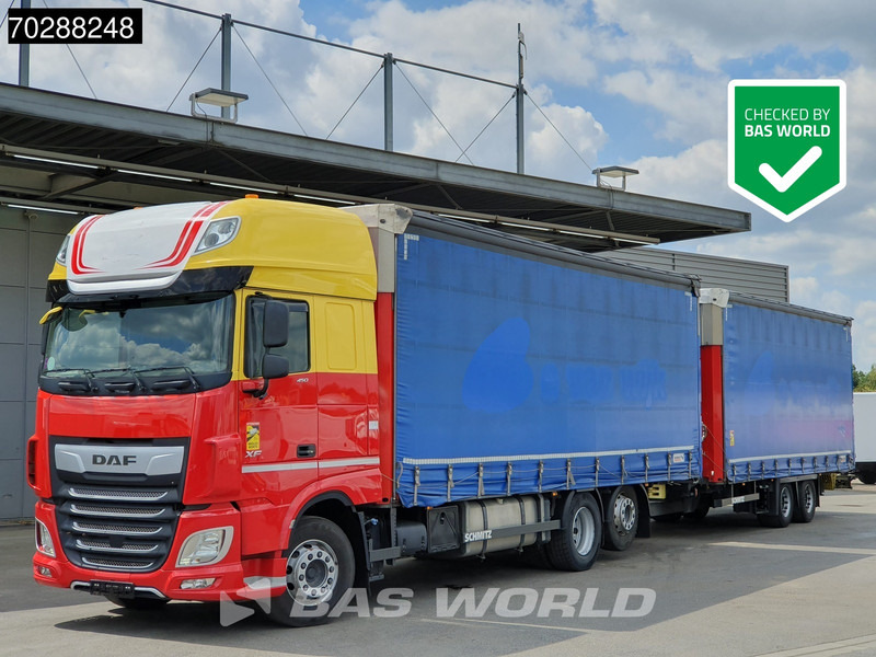 DAF XF 450 6X2 Combi Lift Axle ACC Euro 6 - Φορτηγό μουσαμάς: φωτογραφία 1 DAF XF 450 6X2 Combi Lift Axle ACC Euro 6 - Φορτηγό μουσαμάς: φωτογραφία 1
