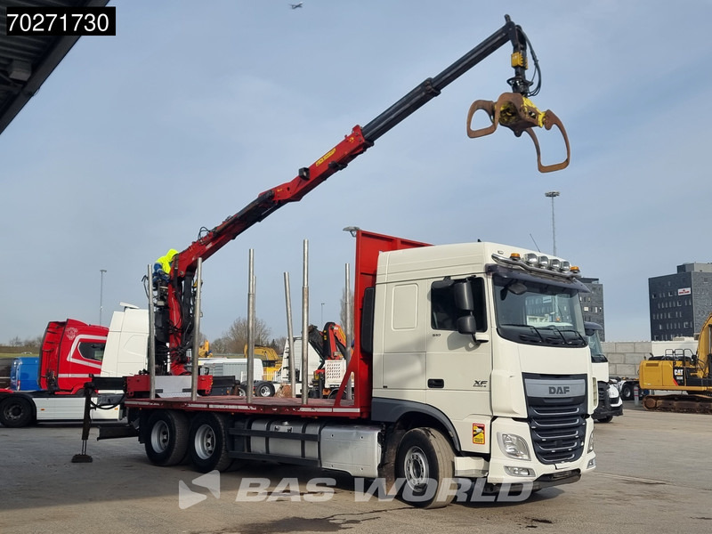 DAF XF 510 6X4 Jonsered Z-Crane SC ACC Retarder Euro 6 - Φορτηγό ξυλείας, Φορτηγό με γερανό: φωτογραφία 3 DAF XF 510 6X4 Jonsered Z-Crane SC ACC Retarder Euro 6 - Φορτηγό ξυλείας, Φορτηγό με γερανό: φωτογραφία 3