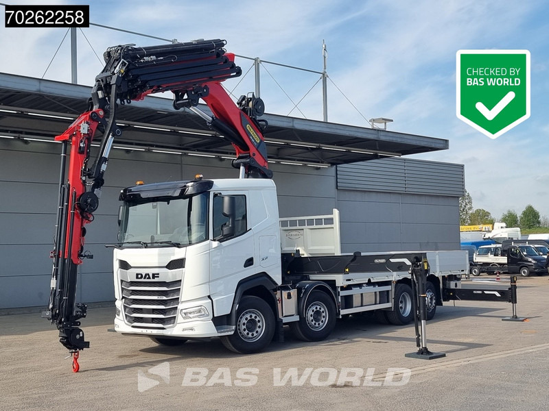 DAF XF 530 8X2 NEW Palfinger PK580 TEC Kran Crane Fly-Jib 2.5t Winch Lift+Lenkasche Retarder - Φορτηγό με ανοιχτή καρότσα, Φορτηγό με γερανό: φωτογραφία 1 DAF XF 530 8X2 NEW Palfinger PK580 TEC Kran Crane Fly-Jib 2.5t Winch Lift+Lenkasche Retarder - Φορτηγό με ανοιχτή καρότσα, Φορτηγό με γερανό: φωτογραφία 1