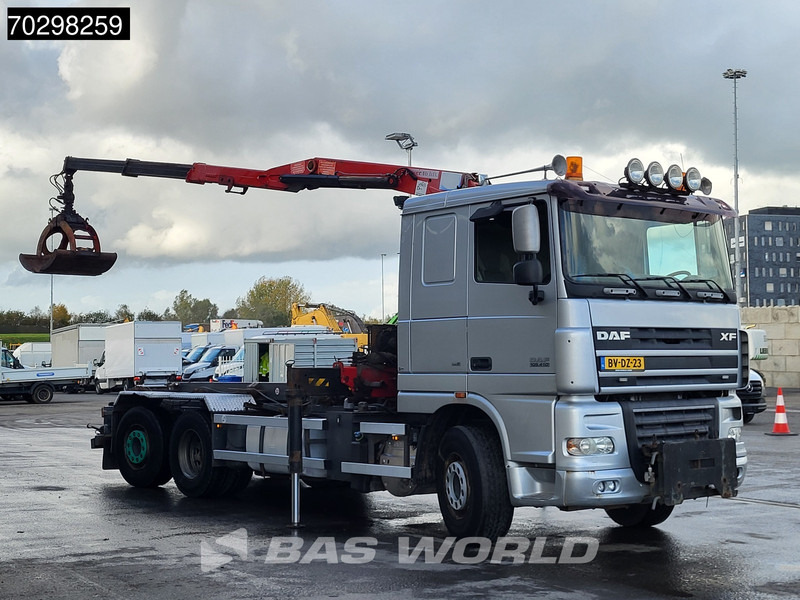 DAF XF105.410 XF 6X2 NL-Truck HMF 1643 Z2 Crane 24T Container system Lift+Steering-Axle Euro 5 - Φορτηγό με σύστημα καλωδίων, Φορτηγό με γερανό: φωτογραφία 3 DAF XF105.410 XF 6X2 NL-Truck HMF 1643 Z2 Crane 24T Container system Lift+Steering-Axle Euro 5 - Φορτηγό με σύστημα καλωδίων, Φορτηγό με γερανό: φωτογραφία 3