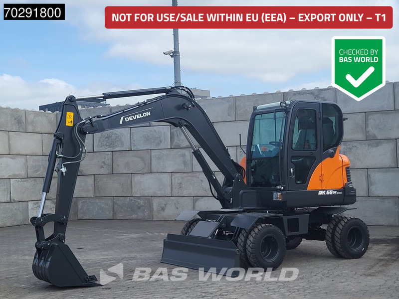 Develon DX60 WN ECO-1 A/C - Τροχοφόρος εκσκαφέας: φωτογραφία 1 Develon DX60 WN ECO-1 A/C - Τροχοφόρος εκσκαφέας: φωτογραφία 1