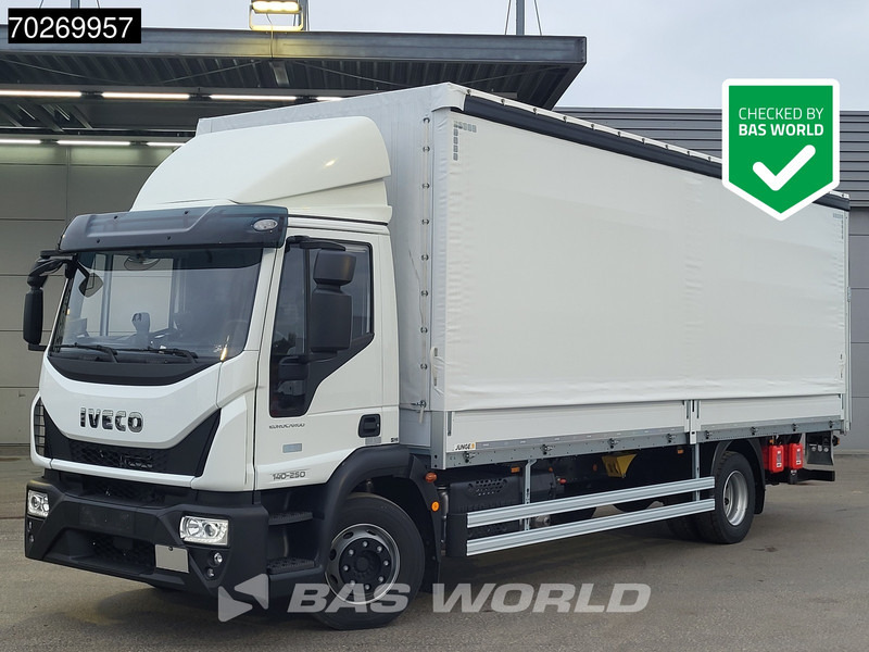 Iveco Eurocargo 140E250 4X2 NEW 14tonner ACC Ladebordwand Automatic Euro 6 - Φορτηγό μουσαμάς: φωτογραφία 1 Iveco Eurocargo 140E250 4X2 NEW 14tonner ACC Ladebordwand Automatic Euro 6 - Φορτηγό μουσαμάς: φωτογραφία 1