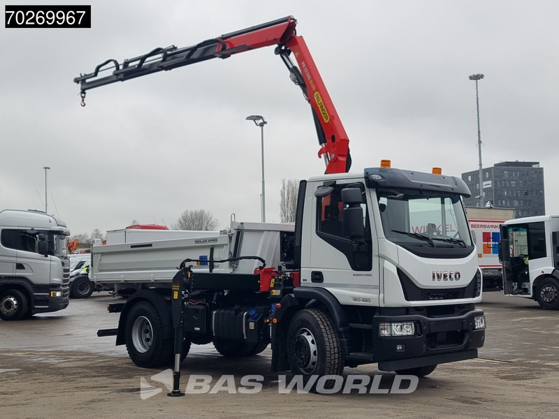 Iveco Eurocargo 180E320 4X2 Steelsuspension 3-Seiten Palfinger PK12.501 Euro 6 - Φορτηγό ανατρεπόμενο, Φορτηγό με γερανό: φωτογραφία 3 Iveco Eurocargo 180E320 4X2 Steelsuspension 3-Seiten Palfinger PK12.501 Euro 6 - Φορτηγό ανατρεπόμενο, Φορτηγό με γερανό: φωτογραφία 3