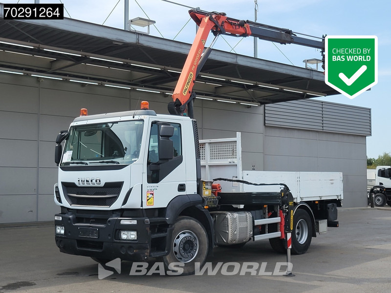 Iveco Stralis 310 4X2 Palfinger PK12002 EH Kran Crane Rotator Automatic Full Steel Euro 6 - Φορτηγό με ανοιχτή καρότσα, Φορτηγό με γερανό: φωτογραφία 1 Iveco Stralis 310 4X2 Palfinger PK12002 EH Kran Crane Rotator Automatic Full Steel Euro 6 - Φορτηγό με ανοιχτή καρότσα, Φορτηγό με γερανό: φωτογραφία 1