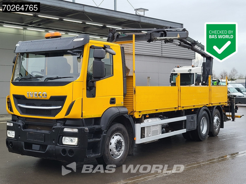 Iveco Stralis 310 6X2 RHD! Lift+Lenkachse Atlas 135.2VE-A11 Kran Crane Euro 6 - Φορτηγό με ανοιχτή καρότσα, Φορτηγό με γερανό: φωτογραφία 1 Iveco Stralis 310 6X2 RHD! Lift+Lenkachse Atlas 135.2VE-A11 Kran Crane Euro 6 - Φορτηγό με ανοιχτή καρότσα, Φορτηγό με γερανό: φωτογραφία 1