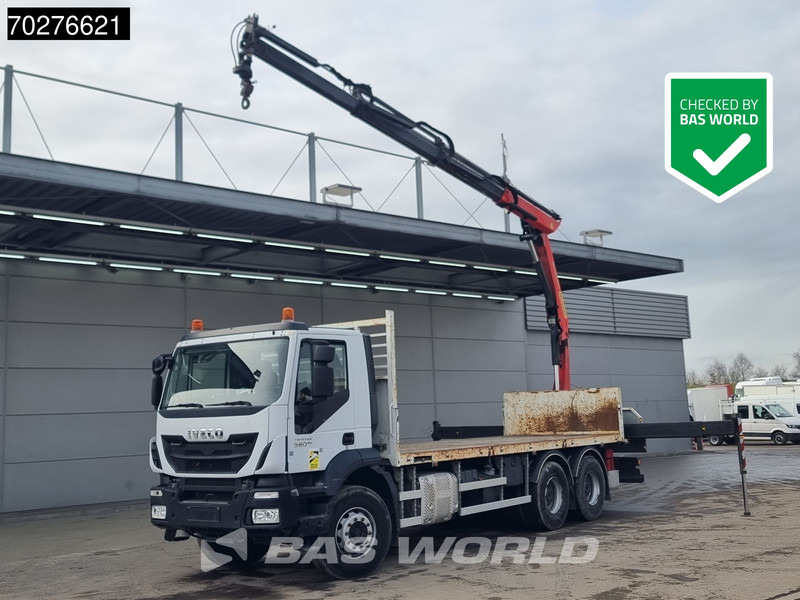 Iveco Trakker 360 6X4 Palfinger PK17.001 SLD Remote Steelsuspension Big-Axle - Φορτηγό με ανοιχτή καρότσα, Φορτηγό με γερανό: φωτογραφία 1 Iveco Trakker 360 6X4 Palfinger PK17.001 SLD Remote Steelsuspension Big-Axle - Φορτηγό με ανοιχτή καρότσα, Φορτηγό με γερανό: φωτογραφία 1