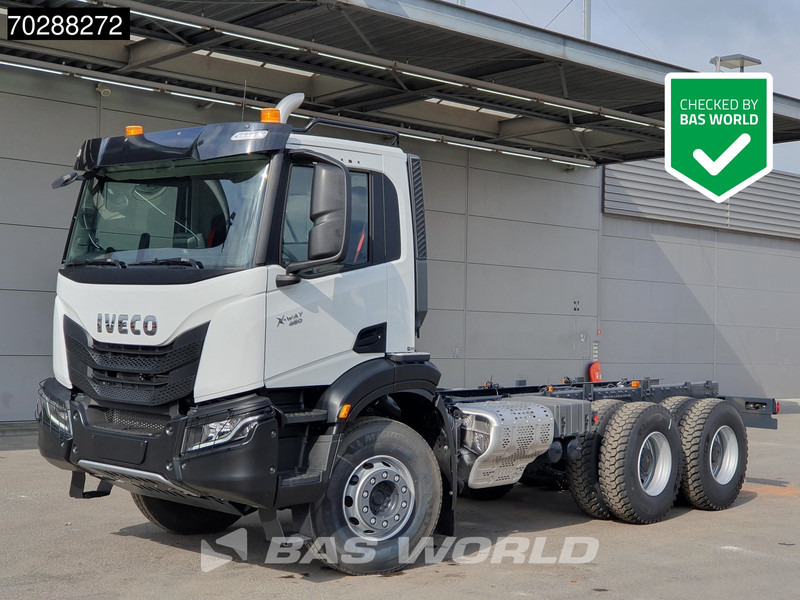Iveco X-Way 460 6X4 New! Retarder steelsuspension Big-Axle Automatic Navi Euro 6 - Φορτηγό σασί: φωτογραφία 1 Iveco X-Way 460 6X4 New! Retarder steelsuspension Big-Axle Automatic Navi Euro 6 - Φορτηγό σασί: φωτογραφία 1