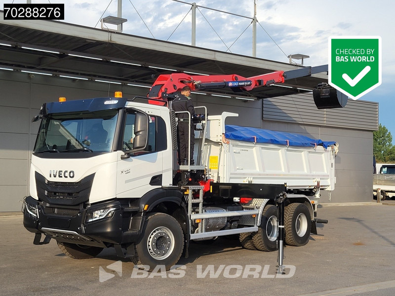 Iveco X-Way 480 6X4 NEW! HMF 2243Z-RCS Z-Crane kran 12m3 KH-Kipper Retarder Big-Axle - Φορτηγό ανατρεπόμενο, Φορτηγό με γερανό: φωτογραφία 1 Iveco X-Way 480 6X4 NEW! HMF 2243Z-RCS Z-Crane kran 12m3 KH-Kipper Retarder Big-Axle - Φορτηγό ανατρεπόμενο, Φορτηγό με γερανό: φωτογραφία 1