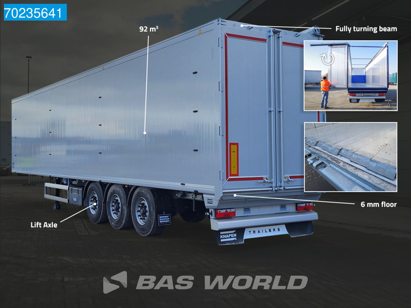 Knapen K100 6MM 92m3 3 axles NEW 6mm 92M3 Liftachse - Επικαθήμενο μεταφορική βουτσάς: φωτογραφία 3 Knapen K100 6MM 92m3 3 axles NEW 6mm 92M3 Liftachse - Επικαθήμενο μεταφορική βουτσάς: φωτογραφία 3