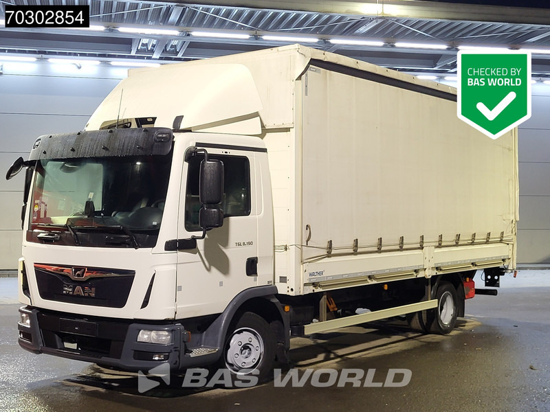 MAN TGL 8.190 TGL 4X2 8tonner Curtainsider Ladebordwand Manual Euro 6 - Φορτηγό μουσαμάς: φωτογραφία 1 MAN TGL 8.190 TGL 4X2 8tonner Curtainsider Ladebordwand Manual Euro 6 - Φορτηγό μουσαμάς: φωτογραφία 1
