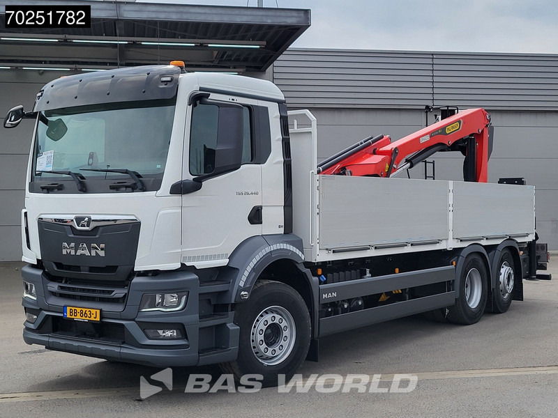 MAN TGS 26.440 6X2 NEW NL-Truck Palfinger PK 20.501 L TEC3 Kran Crane Euro 6 - Φορτηγό με ανοιχτή καρότσα, Φορτηγό με γερανό: φωτογραφία 1 MAN TGS 26.440 6X2 NEW NL-Truck Palfinger PK 20.501 L TEC3 Kran Crane Euro 6 - Φορτηγό με ανοιχτή καρότσα, Φορτηγό με γερανό: φωτογραφία 1