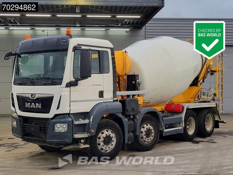 MAN TGS 32.420 8X4 9m3 Stetter Mixer Steel Suspension Automatic Euro 6 - Μπετονιέρα φορτηγό: φωτογραφία 1 MAN TGS 32.420 8X4 9m3 Stetter Mixer Steel Suspension Automatic Euro 6 - Μπετονιέρα φορτηγό: φωτογραφία 1