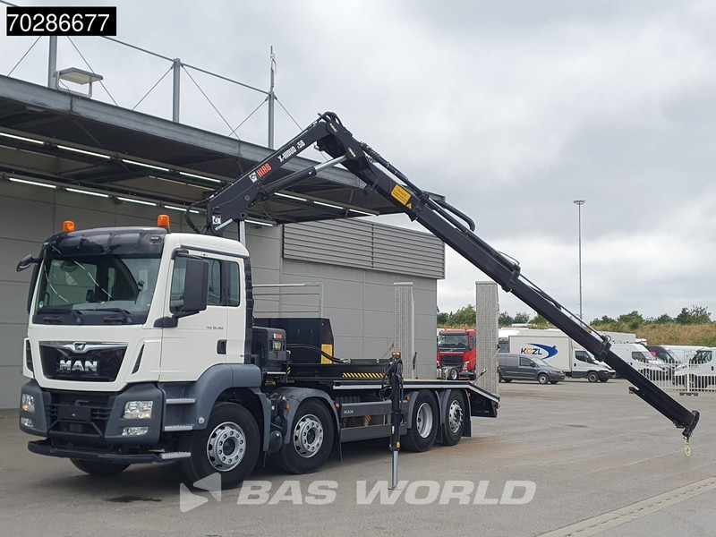 MAN TGS 35.360 8X2 HIAB X-Hiduo 158 BS-3 Crane Lift+lenkasche Machine transporter Euro 6 - Φορτηγό αυτοκινητάμαξα, Φορτηγό με γερανό: φωτογραφία 5 MAN TGS 35.360 8X2 HIAB X-Hiduo 158 BS-3 Crane Lift+lenkasche Machine transporter Euro 6 - Φορτηγό αυτοκινητάμαξα, Φορτηγό με γερανό: φωτογραφία 5