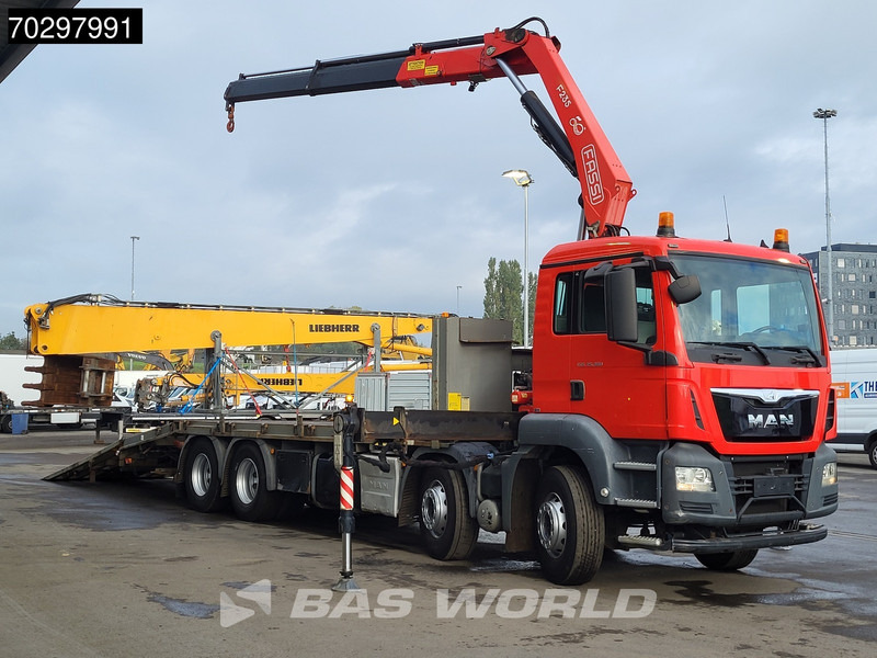 MAN TGS 35.360 TGS 8X2 Fassi F235A.0.22 Crane Kran Winch Hydraulic ramp Lift-Axle Navi Euro 6 - Φορτηγό με ανοιχτή καρότσα, Φορτηγό με γερανό: φωτογραφία 5 MAN TGS 35.360 TGS 8X2 Fassi F235A.0.22 Crane Kran Winch Hydraulic ramp Lift-Axle Navi Euro 6 - Φορτηγό με ανοιχτή καρότσα, Φορτηγό με γερανό: φωτογραφία 5