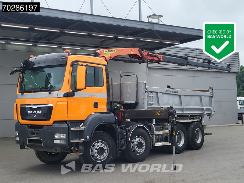 MAN TGS 35.400 8X4 Palfinger PK16001 K Kran Crane Retarder Big-Axle 2-Way tipper Euro 6 - Φορτηγό ανατρεπόμενο, Φορτηγό με γερανό: φωτογραφία 1 MAN TGS 35.400 8X4 Palfinger PK16001 K Kran Crane Retarder Big-Axle 2-Way tipper Euro 6 - Φορτηγό ανατρεπόμενο, Φορτηγό με γερανό: φωτογραφία 1