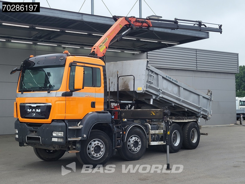 MAN TGS 35.400 8X4 Palfinger PK16001 K Kran Crane Retarder Big-Axle 2-Way tipper Euro 6 - Φορτηγό ανατρεπόμενο, Φορτηγό με γερανό: φωτογραφία 3 MAN TGS 35.400 8X4 Palfinger PK16001 K Kran Crane Retarder Big-Axle 2-Way tipper Euro 6 - Φορτηγό ανατρεπόμενο, Φορτηγό με γερανό: φωτογραφία 3
