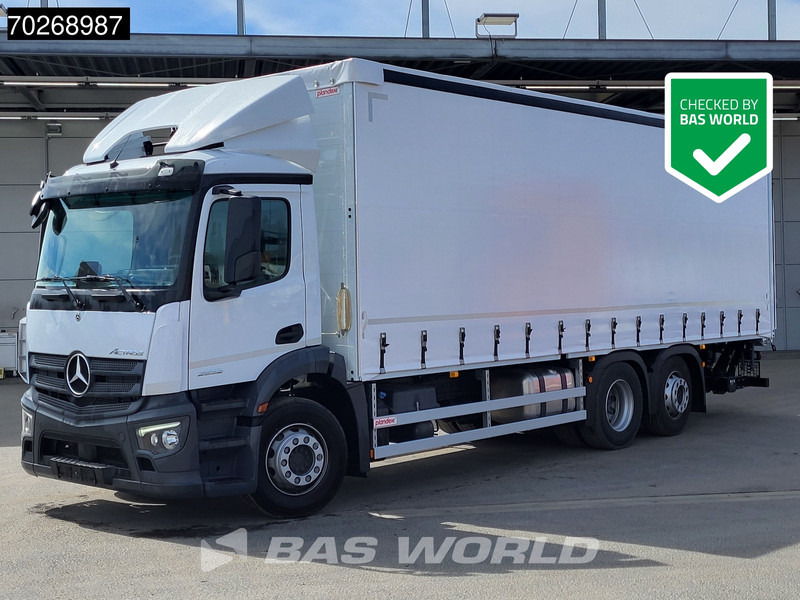 Mercedes-Benz Actros 2532 6X2 NEW 2000kg Ladebordwand Navi Lenkachse Euro 6 - Φορτηγό μουσαμάς: φωτογραφία 1 Mercedes-Benz Actros 2532 6X2 NEW 2000kg Ladebordwand Navi Lenkachse Euro 6 - Φορτηγό μουσαμάς: φωτογραφία 1