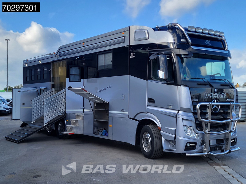 Mercedes-Benz Actros 2551 6X2 Pferdetransport Horse truck + Living Standairco Navi ACC Automatic Euro 6 - Φορτηγό μεταφοράς αλόγων: φωτογραφία 3 Mercedes-Benz Actros 2551 6X2 Pferdetransport Horse truck + Living Standairco Navi ACC Automatic Euro 6 - Φορτηγό μεταφοράς αλόγων: φωτογραφία 3