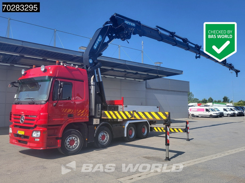 Mercedes-Benz Actros 2648 850 8X4 Effer 350/9S Kran Fifth wheel Big-Axle Automatic Euro 5 - Φορτηγό με ανοιχτή καρότσα, Φορτηγό με γερανό: φωτογραφία 1 Mercedes-Benz Actros 2648 850 8X4 Effer 350/9S Kran Fifth wheel Big-Axle Automatic Euro 5 - Φορτηγό με ανοιχτή καρότσα, Φορτηγό με γερανό: φωτογραφία 1