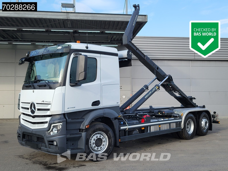 Mercedes-Benz Actros 2745 6X2 New! Meiller RS21.70 Abrollkipper Retarder Lift-Lenk Asche Navi Automatic - Φορτηγό φόρτωσης γάντζου: φωτογραφία 1 Mercedes-Benz Actros 2745 6X2 New! Meiller RS21.70 Abrollkipper Retarder Lift-Lenk Asche Navi Automatic - Φορτηγό φόρτωσης γάντζου: φωτογραφία 1