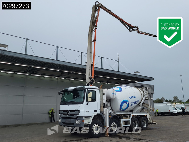 Mercedes-Benz Actros 3241 8X4 7m3 Mecbo Mixer Big-Axle Steelsuspension Pompe+Mixer Euro 5 - Αντλία σκυροδέματος: φωτογραφία 1 Mercedes-Benz Actros 3241 8X4 7m3 Mecbo Mixer Big-Axle Steelsuspension Pompe+Mixer Euro 5 - Αντλία σκυροδέματος: φωτογραφία 1
