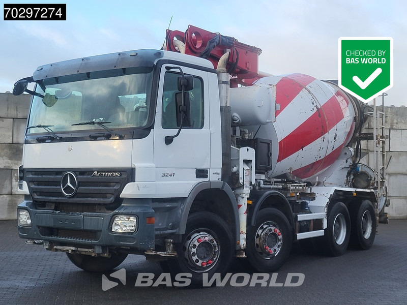 Mercedes-Benz Actros 3241 8X4 Putzmeister M24-3 Pump + 9m3 LIEBHERR Mixer Steelsuspension 3-Pedals Euro 4 - Αντλία σκυροδέματος: φωτογραφία 1 Mercedes-Benz Actros 3241 8X4 Putzmeister M24-3 Pump + 9m3 LIEBHERR Mixer Steelsuspension 3-Pedals Euro 4 - Αντλία σκυροδέματος: φωτογραφία 1