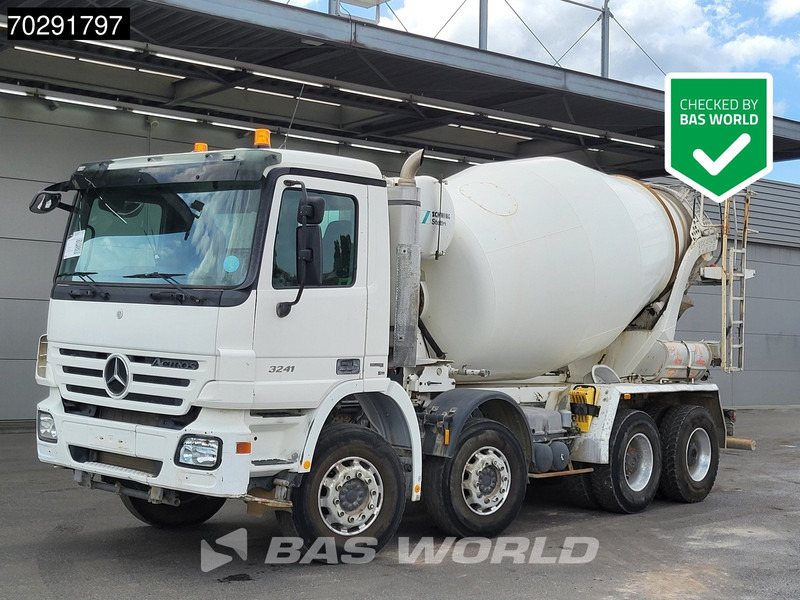 Mercedes-Benz Actros 3241 8X4 Retarder 9m3 Stetter Steelsuspension 3-Pedals Euro 4 - Μπετονιέρα φορτηγό: φωτογραφία 1 Mercedes-Benz Actros 3241 8X4 Retarder 9m3 Stetter Steelsuspension 3-Pedals Euro 4 - Μπετονιέρα φορτηγό: φωτογραφία 1