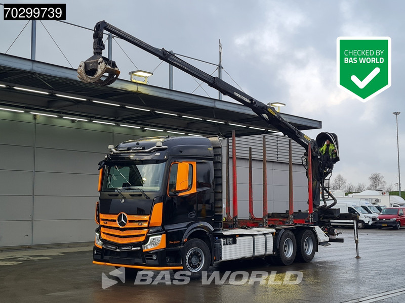 Mercedes-Benz Actros 3353 6X4 Palfinger Epsilon M12Z woodcrane Holztransport Retarder Euro 6 - Φορτηγό ξυλείας, Φορτηγό με γερανό: φωτογραφία 1 Mercedes-Benz Actros 3353 6X4 Palfinger Epsilon M12Z woodcrane Holztransport Retarder Euro 6 - Φορτηγό ξυλείας, Φορτηγό με γερανό: φωτογραφία 1