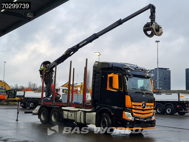 Mercedes-Benz Actros 3353 6X4 Palfinger Epsilon M12Z woodcrane Holztransport Retarder Euro 6 - Φορτηγό ξυλείας, Φορτηγό με γερανό: φωτογραφία 3 Mercedes-Benz Actros 3353 6X4 Palfinger Epsilon M12Z woodcrane Holztransport Retarder Euro 6 - Φορτηγό ξυλείας, Φορτηγό με γερανό: φωτογραφία 3
