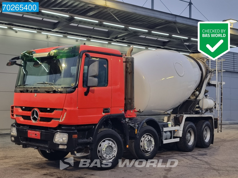 Mercedes-Benz Actros 3541 8X4 Big-Axle Steelsuspension 9m3 Mixer Euro 5 - Μπετονιέρα φορτηγό: φωτογραφία 1 Mercedes-Benz Actros 3541 8X4 Big-Axle Steelsuspension 9m3 Mixer Euro 5 - Μπετονιέρα φορτηγό: φωτογραφία 1