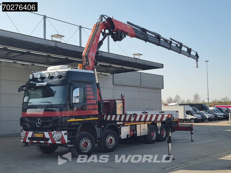 Mercedes-Benz Actros 4146 8X4 FASSI F600AXP.26 Crane Kran NL-Truck Euro 5 - Φορτηγό με ανοιχτή καρότσα, Φορτηγό με γερανό: φωτογραφία 1 Mercedes-Benz Actros 4146 8X4 FASSI F600AXP.26 Crane Kran NL-Truck Euro 5 - Φορτηγό με ανοιχτή καρότσα, Φορτηγό με γερανό: φωτογραφία 1