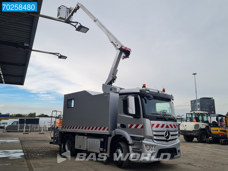 Mercedes-Benz Antos 1830 4X2 Hubarbeitsbühne 14.70m Time France VST 248 NF Navi Euro 6 - Φορτηγό με γερανό: φωτογραφία 5 Mercedes-Benz Antos 1830 4X2 Hubarbeitsbühne 14.70m Time France VST 248 NF Navi Euro 6 - Φορτηγό με γερανό: φωτογραφία 5