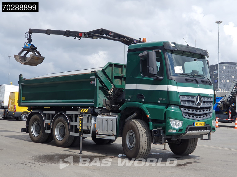 Mercedes-Benz Arocs 3342 Arocs 6X6 NL-Truck HMF 1643 Z-Crane Kran Steering Axle Big-Axle Euro 6 - Φορτηγό ανατρεπόμενο, Φορτηγό με γερανό: φωτογραφία 3 Mercedes-Benz Arocs 3342 Arocs 6X6 NL-Truck HMF 1643 Z-Crane Kran Steering Axle Big-Axle Euro 6 - Φορτηγό ανατρεπόμενο, Φορτηγό με γερανό: φωτογραφία 3
