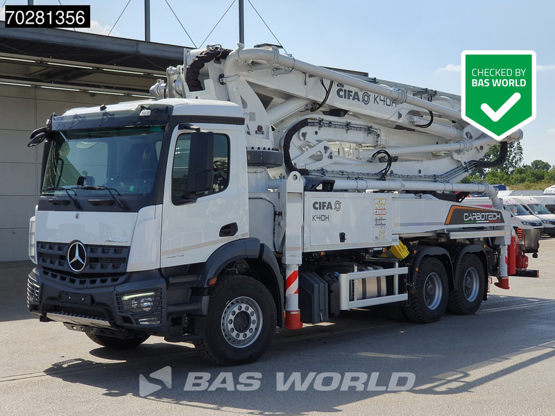 Mercedes-Benz Arocs 3343 6X4 CIFA K40H Carbotech Pump 5 arm Big-Axle Navi Euro 6 - Αντλία σκυροδέματος: φωτογραφία 1 Mercedes-Benz Arocs 3343 6X4 CIFA K40H Carbotech Pump 5 arm Big-Axle Navi Euro 6 - Αντλία σκυροδέματος: φωτογραφία 1