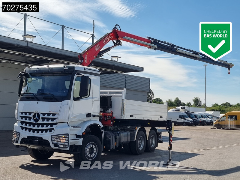 Mercedes-Benz Arocs 3348 6X4 Fassi F255A2.24 Kran Crane 9m3 3-Sided Tipper Big-Axle Euro 6 - Φορτηγό ανατρεπόμενο, Φορτηγό με γερανό: φωτογραφία 1 Mercedes-Benz Arocs 3348 6X4 Fassi F255A2.24 Kran Crane 9m3 3-Sided Tipper Big-Axle Euro 6 - Φορτηγό ανατρεπόμενο, Φορτηγό με γερανό: φωτογραφία 1