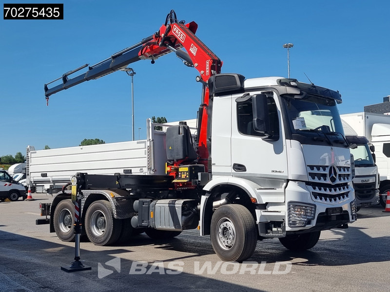 Mercedes-Benz Arocs 3348 6X4 Fassi F255A2.24 Kran Crane 9m3 3-Sided Tipper Big-Axle Euro 6 - Φορτηγό ανατρεπόμενο, Φορτηγό με γερανό: φωτογραφία 3 Mercedes-Benz Arocs 3348 6X4 Fassi F255A2.24 Kran Crane 9m3 3-Sided Tipper Big-Axle Euro 6 - Φορτηγό ανατρεπόμενο, Φορτηγό με γερανό: φωτογραφία 3
