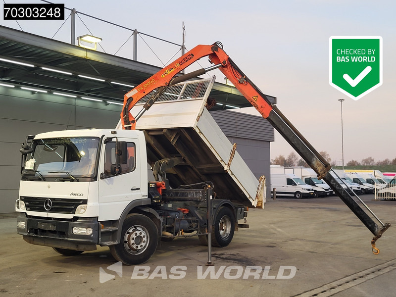 Mercedes-Benz Atego 1624 4X2 Palfinger PK10000 Kran Crane Manual Steelsuspension Euro 4 - Φορτηγό ανατρεπόμενο, Φορτηγό με γερανό: φωτογραφία 1 Mercedes-Benz Atego 1624 4X2 Palfinger PK10000 Kran Crane Manual Steelsuspension Euro 4 - Φορτηγό ανατρεπόμενο, Φορτηγό με γερανό: φωτογραφία 1
