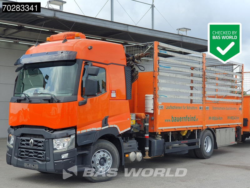 Renault C 380 4X2 Palfinger PK18002-EH Retarder Automatic Standklima Euro 6 - Φορτηγό με ανοιχτή καρότσα, Φορτηγό με γερανό: φωτογραφία 1 Renault C 380 4X2 Palfinger PK18002-EH Retarder Automatic Standklima Euro 6 - Φορτηγό με ανοιχτή καρότσα, Φορτηγό με γερανό: φωτογραφία 1