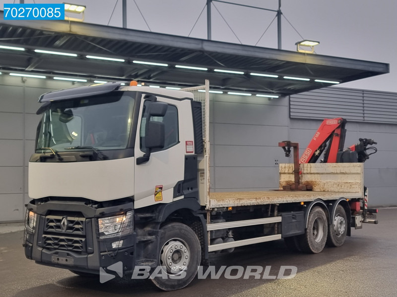 Renault C 380 6X2 Fassi F155A.0.23 E-ACTIVE Remote Control Euro 6 - Φορτηγό με ανοιχτή καρότσα, Φορτηγό με γερανό: φωτογραφία 2 Renault C 380 6X2 Fassi F155A.0.23 E-ACTIVE Remote Control Euro 6 - Φορτηγό με ανοιχτή καρότσα, Φορτηγό με γερανό: φωτογραφία 2