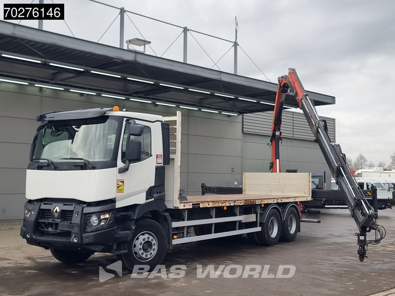 Renault C 380 6X4 Palfinger PK18002-EH C Remote Retarder Euro 6 - Φορτηγό με ανοιχτή καρότσα, Φορτηγό με γερανό: φωτογραφία 5 Renault C 380 6X4 Palfinger PK18002-EH C Remote Retarder Euro 6 - Φορτηγό με ανοιχτή καρότσα, Φορτηγό με γερανό: φωτογραφία 5