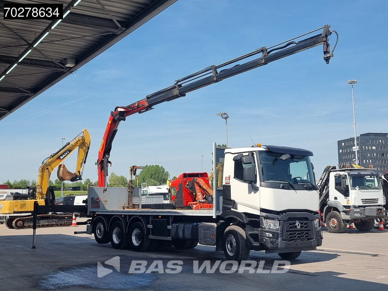 Renault C 480 8X4 Palfinger 24.001 SLD5 Kran Crane Lift-Lenkachse Euro 6 - Φορτηγό με ανοιχτή καρότσα, Φορτηγό με γερανό: φωτογραφία 3 Renault C 480 8X4 Palfinger 24.001 SLD5 Kran Crane Lift-Lenkachse Euro 6 - Φορτηγό με ανοιχτή καρότσα, Φορτηγό με γερανό: φωτογραφία 3