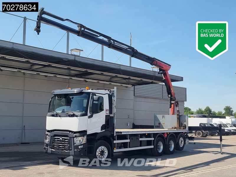 Renault C 480 8X4 Palfinger 24.001 SLD5 Kran Crane Lift-Lenkachse Euro 6 - Φορτηγό με ανοιχτή καρότσα, Φορτηγό με γερανό: φωτογραφία 1 Renault C 480 8X4 Palfinger 24.001 SLD5 Kran Crane Lift-Lenkachse Euro 6 - Φορτηγό με ανοιχτή καρότσα, Φορτηγό με γερανό: φωτογραφία 1