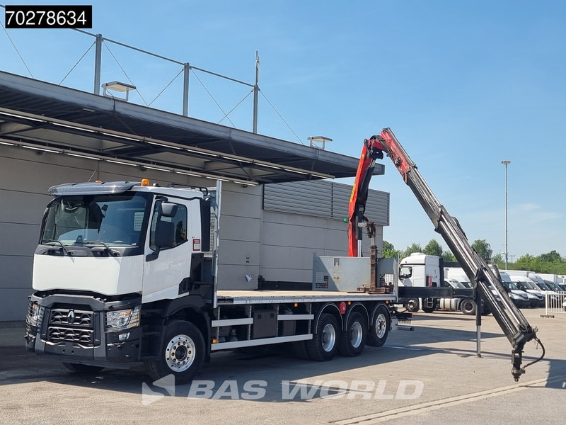 Renault C 480 8X4 Palfinger 24.001 SLD5 Kran Crane Lift-Lenkachse Euro 6 - Φορτηγό με ανοιχτή καρότσα, Φορτηγό με γερανό: φωτογραφία 5 Renault C 480 8X4 Palfinger 24.001 SLD5 Kran Crane Lift-Lenkachse Euro 6 - Φορτηγό με ανοιχτή καρότσα, Φορτηγό με γερανό: φωτογραφία 5