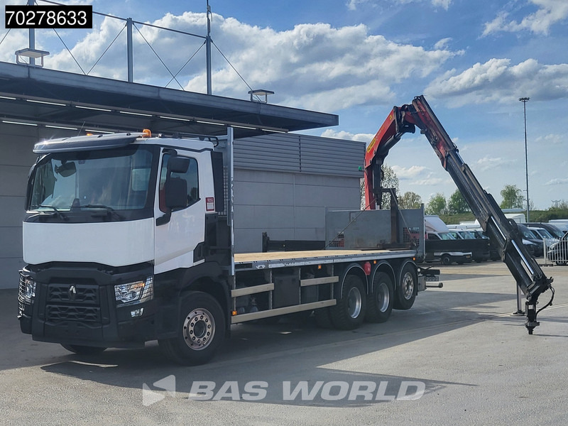 Renault C 480 8X4 Palfinger PK24.001 SLD5 Crane Kran Automatic Liftachse Euro 6 - Φορτηγό με ανοιχτή καρότσα, Φορτηγό με γερανό: φωτογραφία 2 Renault C 480 8X4 Palfinger PK24.001 SLD5 Crane Kran Automatic Liftachse Euro 6 - Φορτηγό με ανοιχτή καρότσα, Φορτηγό με γερανό: φωτογραφία 2