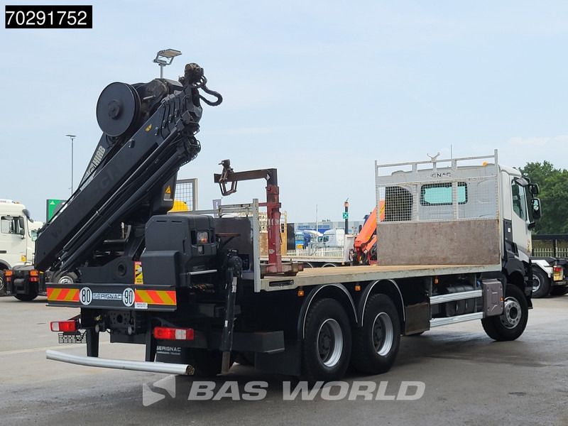 Φορτηγό με ανοιχτή καρότσα, Φορτηγό με γερανό Renault K 380 6X4 HIAB X-HIDUO 188 E-5 Crane Steelsuspension Big-Axle Automatic Euro 6: φωτογραφία 18