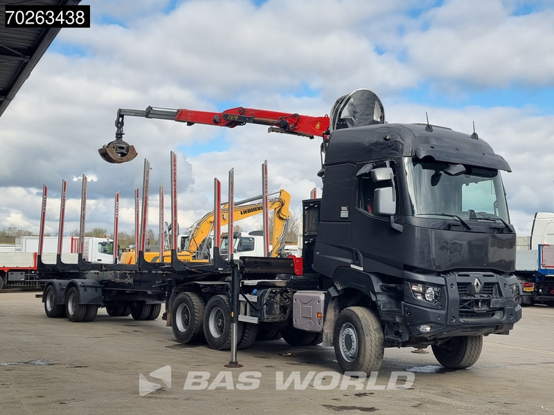Renault K 520 6X6 Holz Kran Palfinger Q180Z96 6x6 Big-Axle Steelsuspension - Φορτηγό ξυλείας, Φορτηγό με γερανό: φωτογραφία 2 Renault K 520 6X6 Holz Kran Palfinger Q180Z96 6x6 Big-Axle Steelsuspension - Φορτηγό ξυλείας, Φορτηγό με γερανό: φωτογραφία 2
